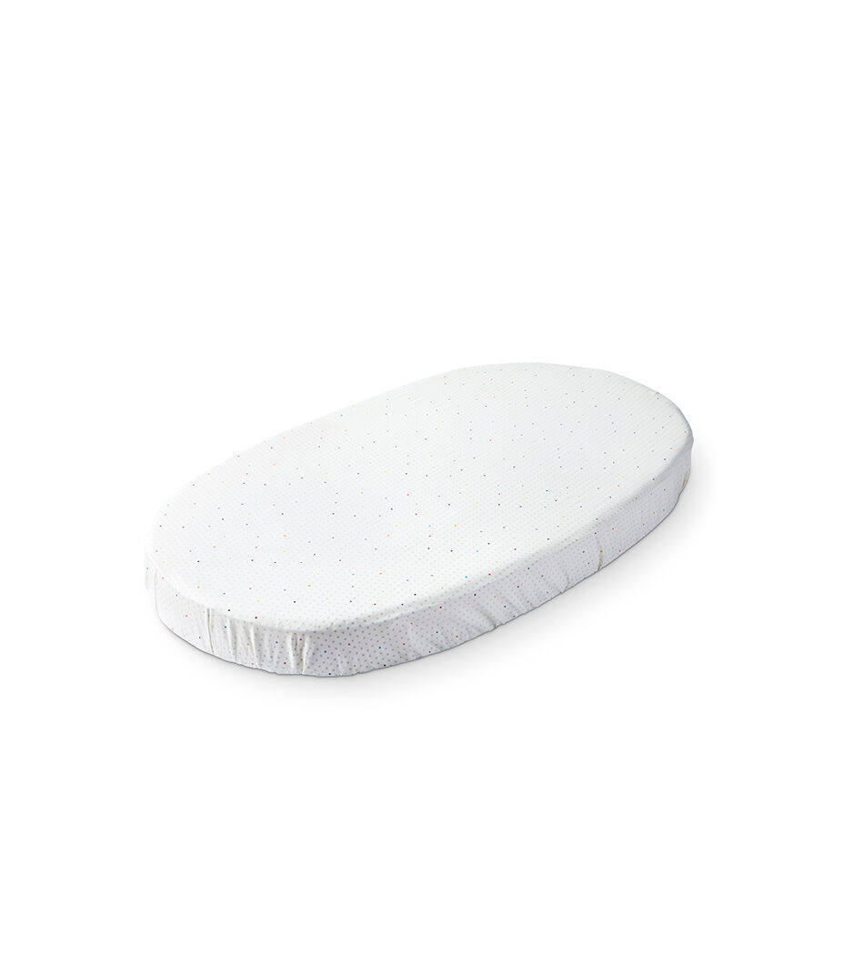 Stokke® Sleepi™ Bed. Fitted Sheep Pehr Rainbow Dot. US only.